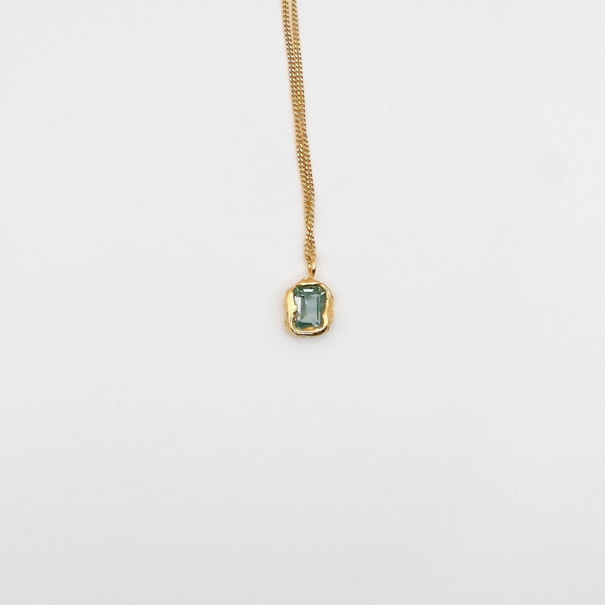Collier Lava Bleu Turquoise.