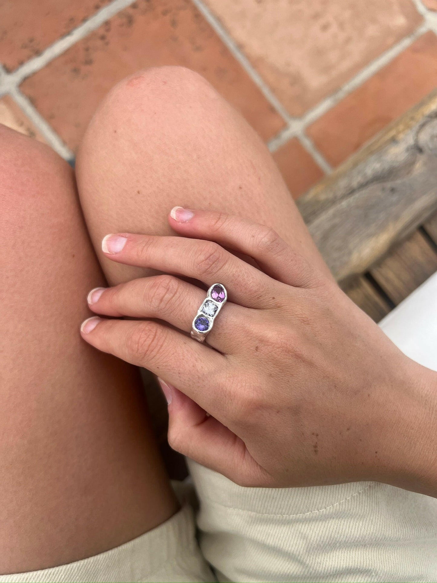 Bague Kaïa Mauve.
