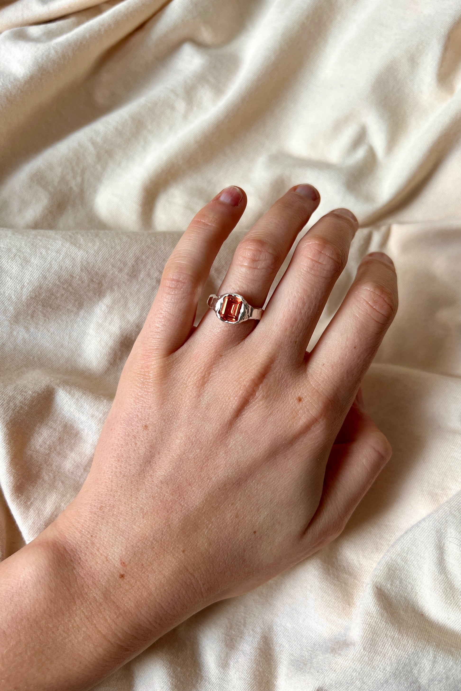Bague Lava 1 Orange.