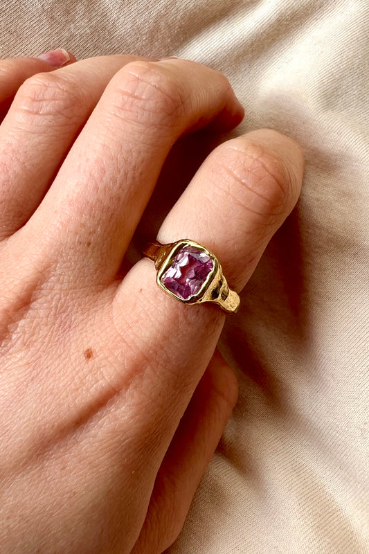 Bague Lava 1 Rose.