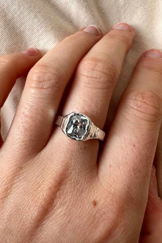 Bague Lava 1 Blanc.