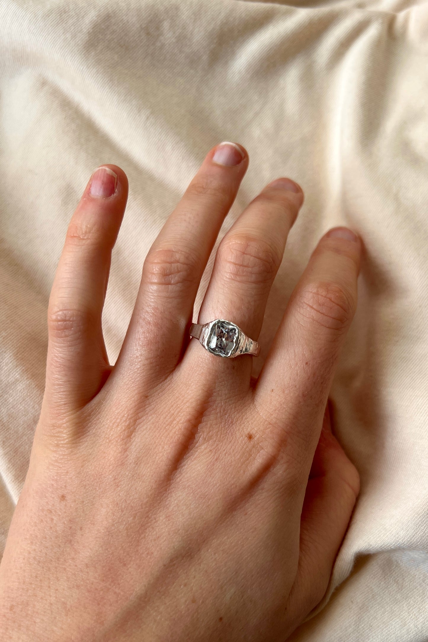 Bague Lava 1 Blanc.