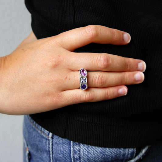 Bague Kaïa Mauve.