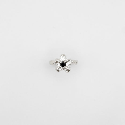 Bague Mini Bloom Noir.