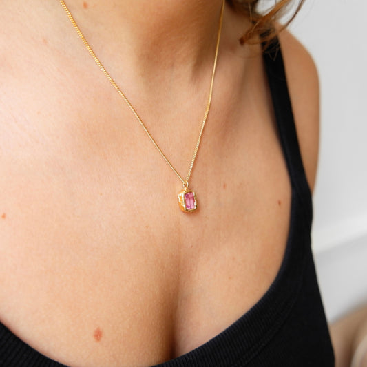 Collier Lava Rose.