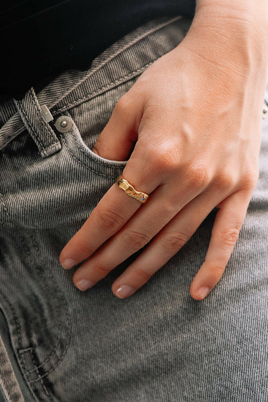Bague Band lava 2.