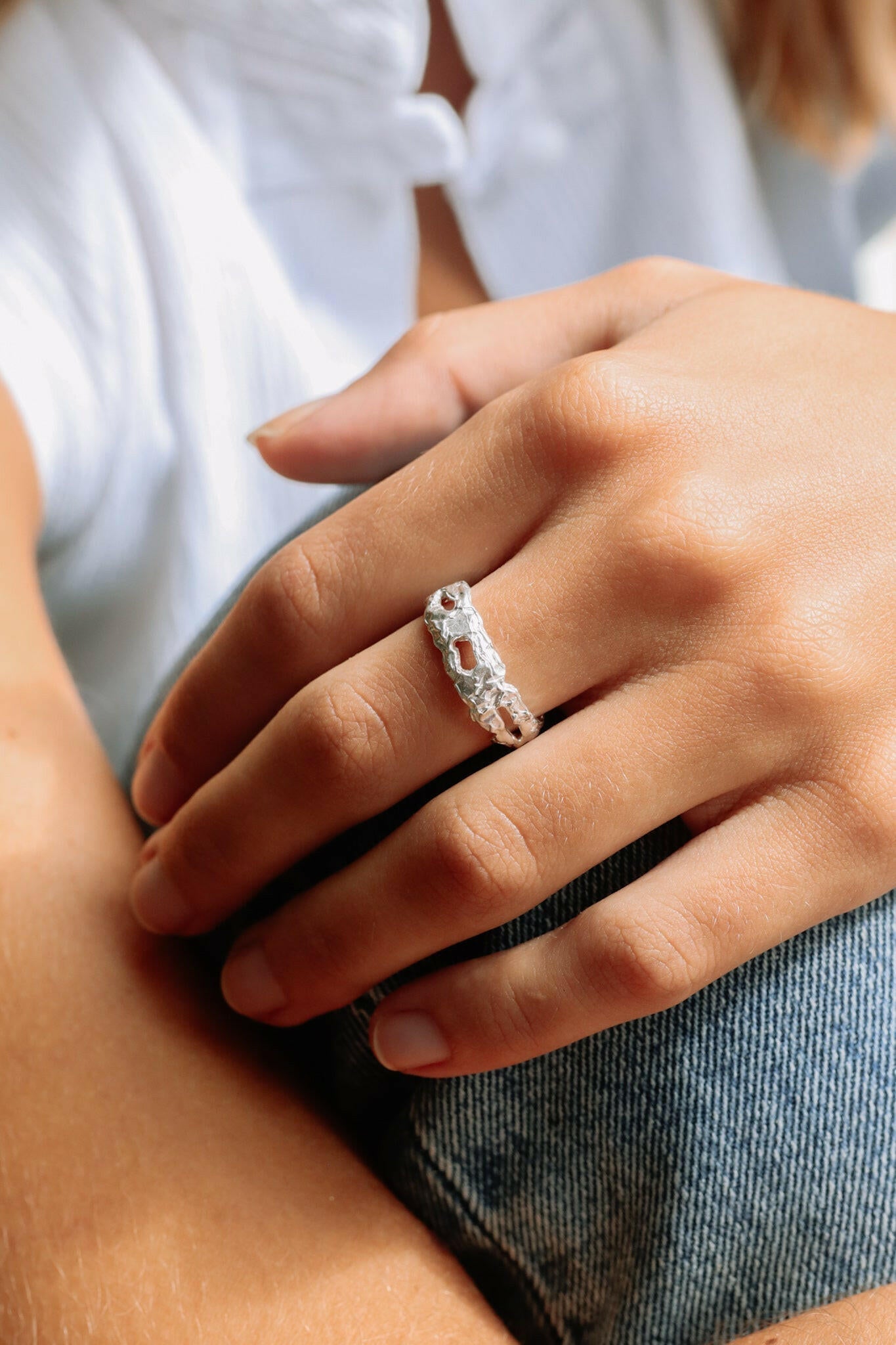 Bague Holey Lava.
