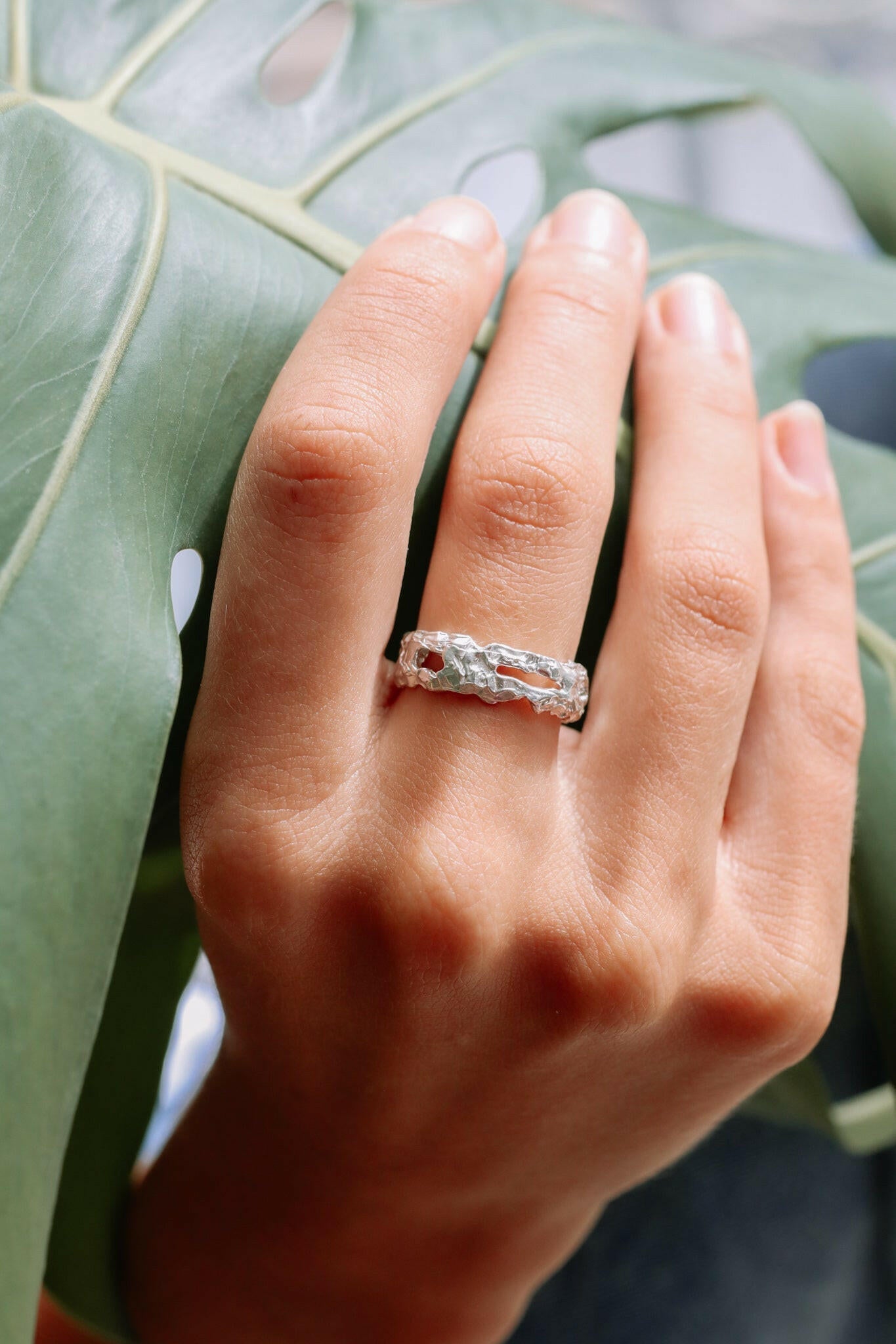 Bague Holey Lava.