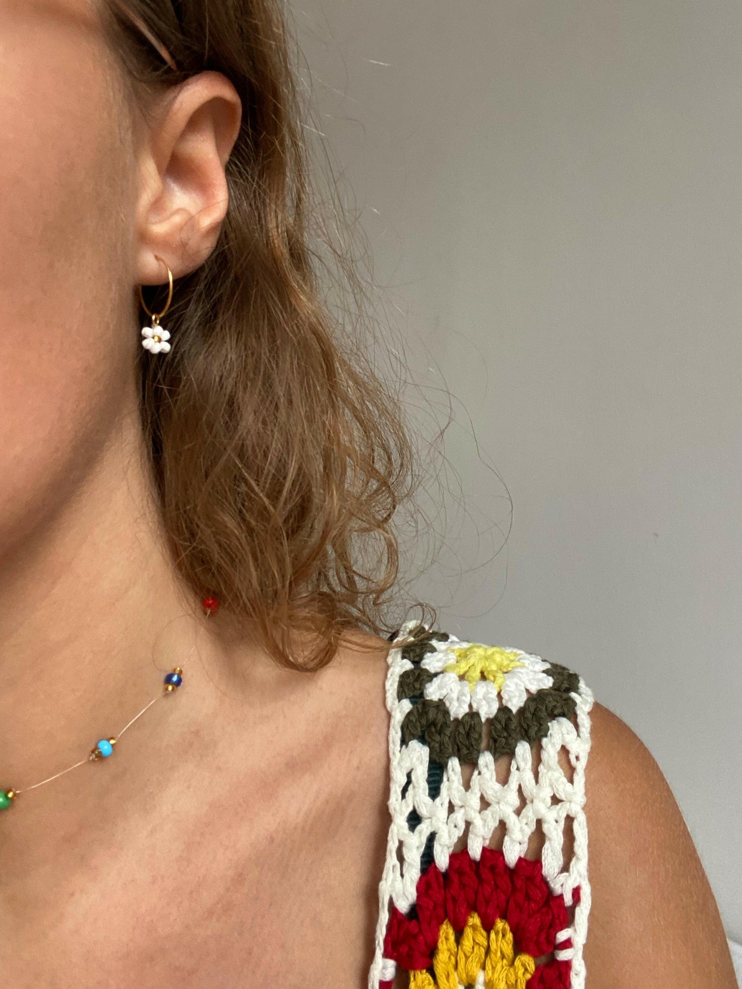 Boucles d'oreilles Marguerite.