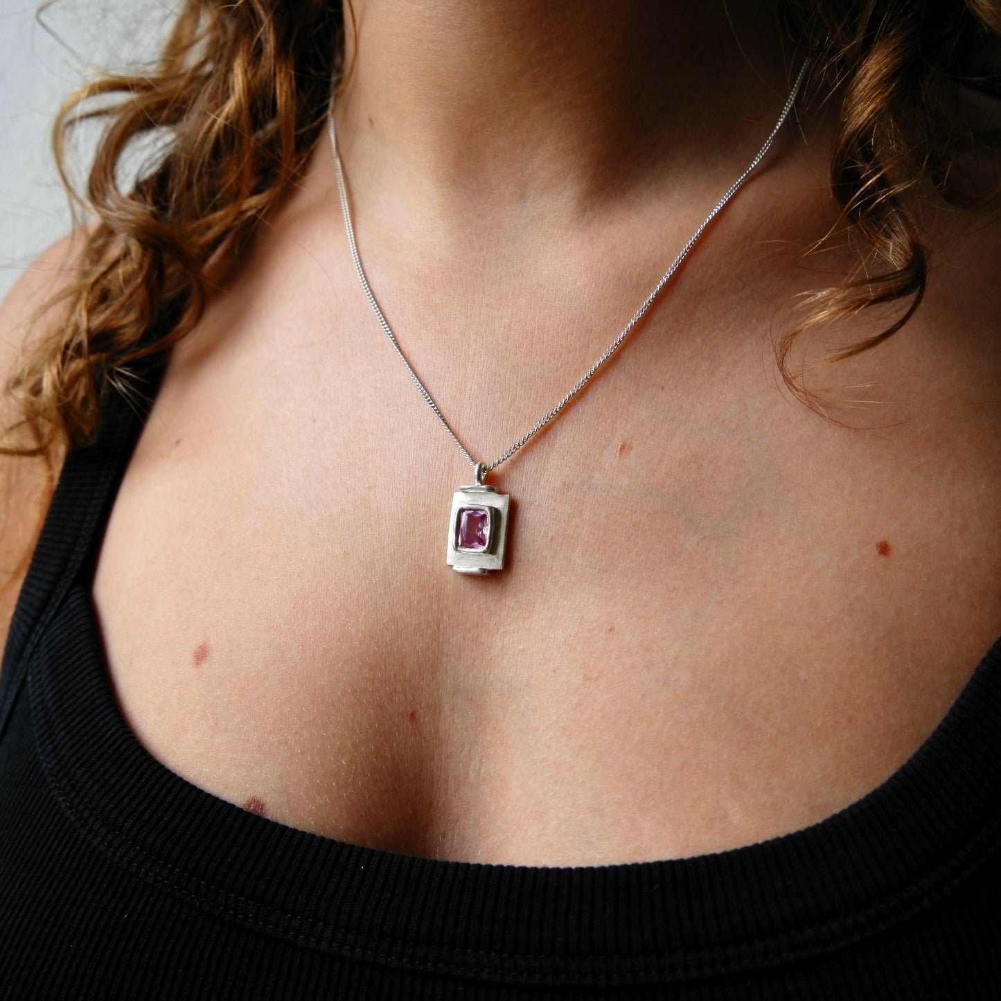 Pendentif Art Deco Rose.