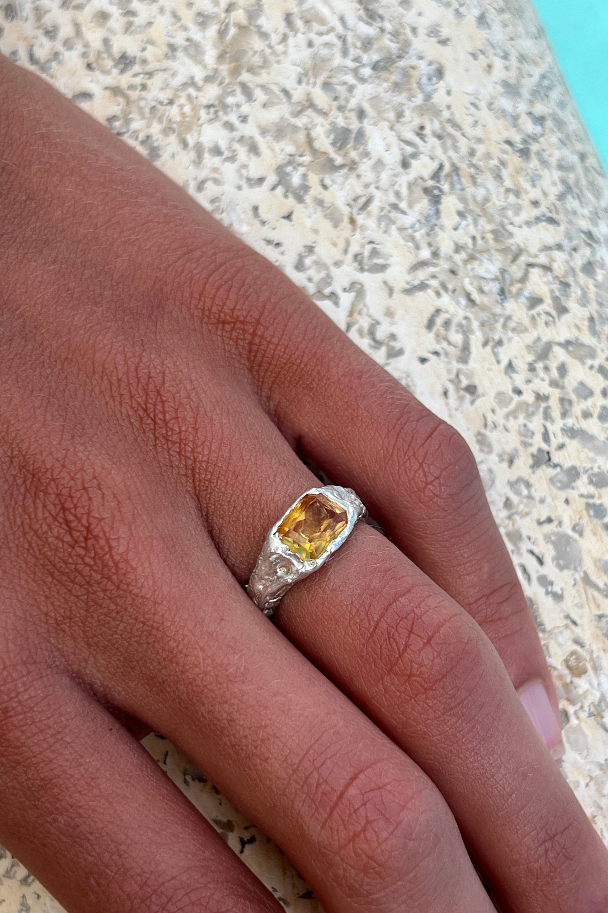 Bague Lava 2 Jaune.