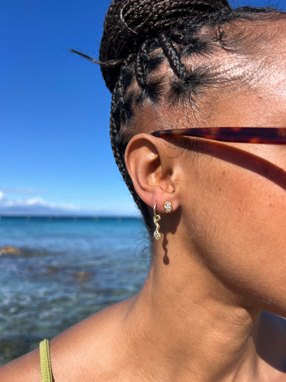 Boucle d'oreille lava 2