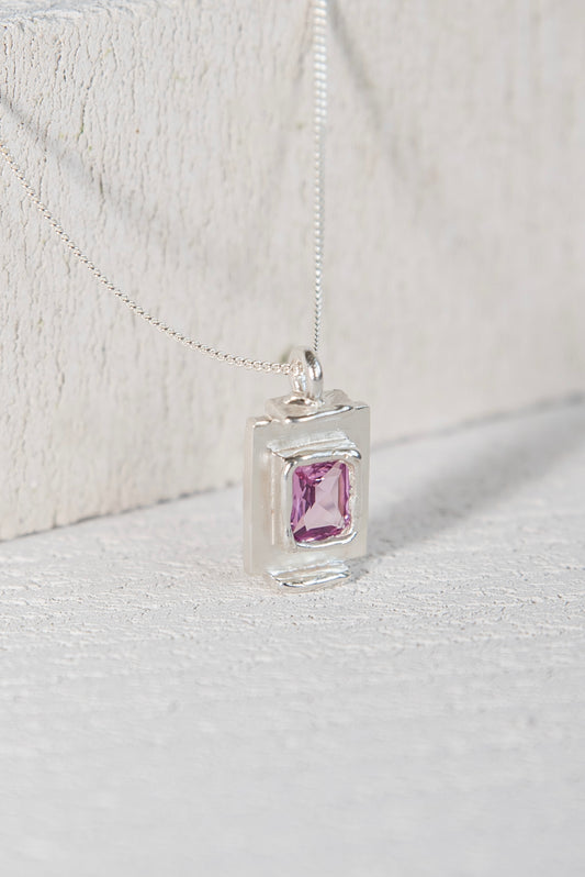 Pendentif Art Deco Rose.