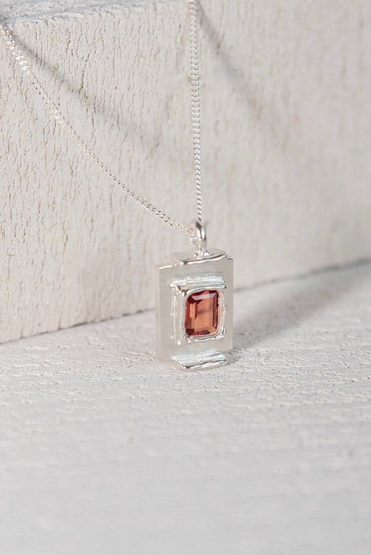 Pendentif Art Deco Orange.