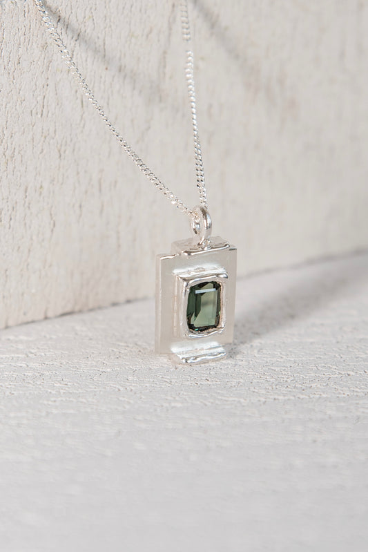 Pendentif Art Deco Vert.