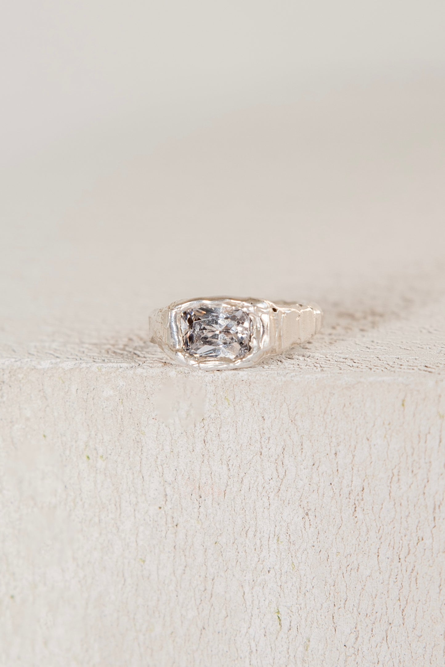 Bague Lava 2 Blanc.