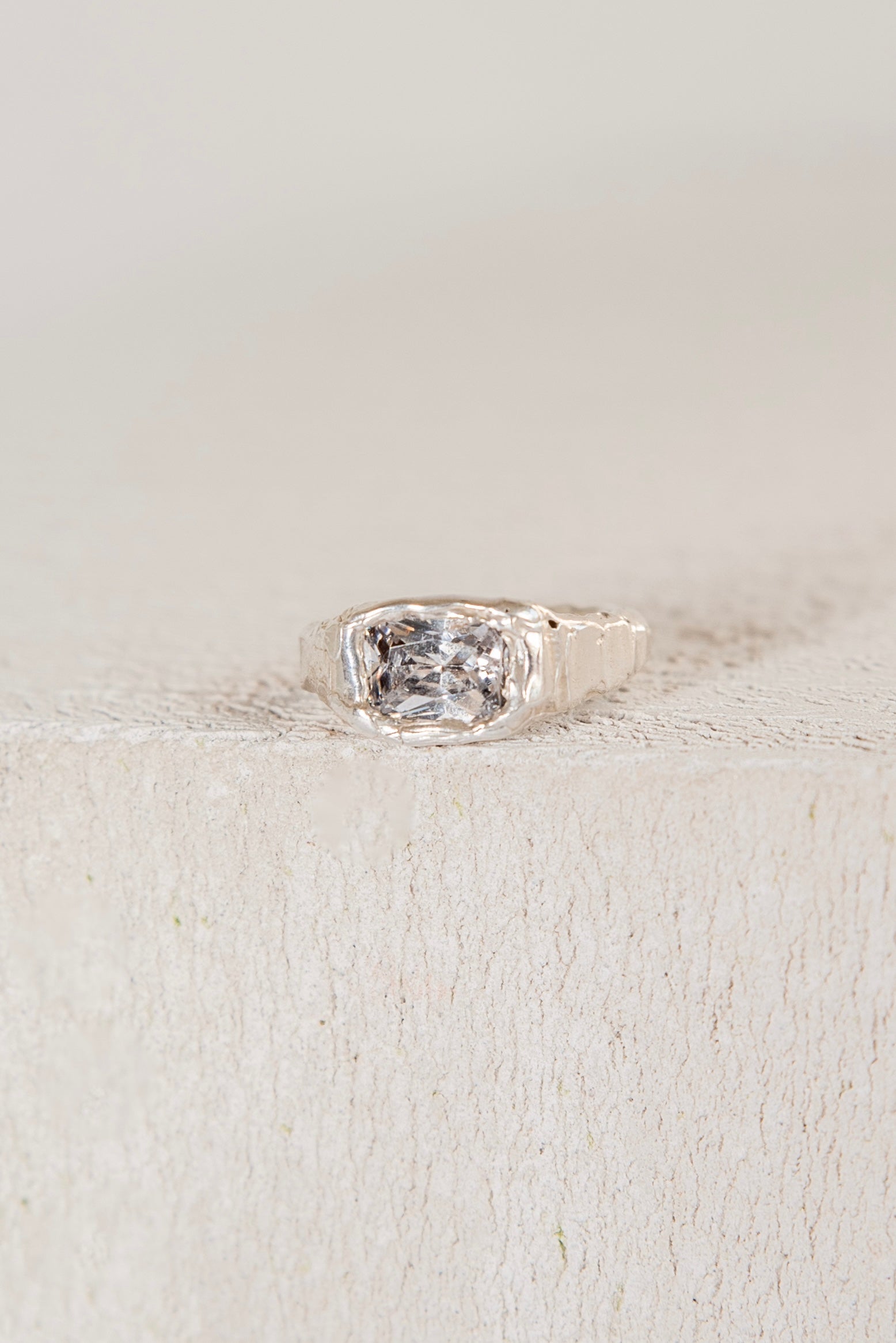 Bague Lava 2 Blanc.