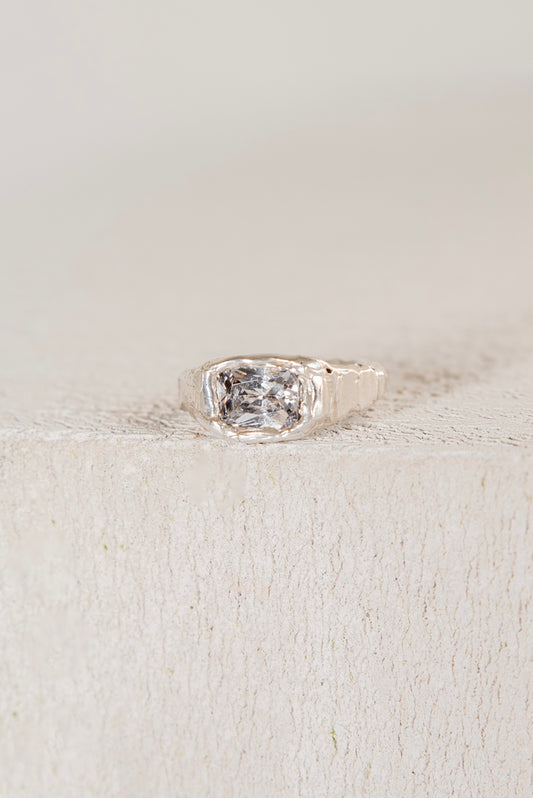 Bague Lava 2 Blanc.