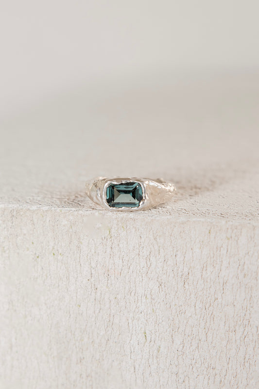 Bague Lava 2 Vert Tourmaline.