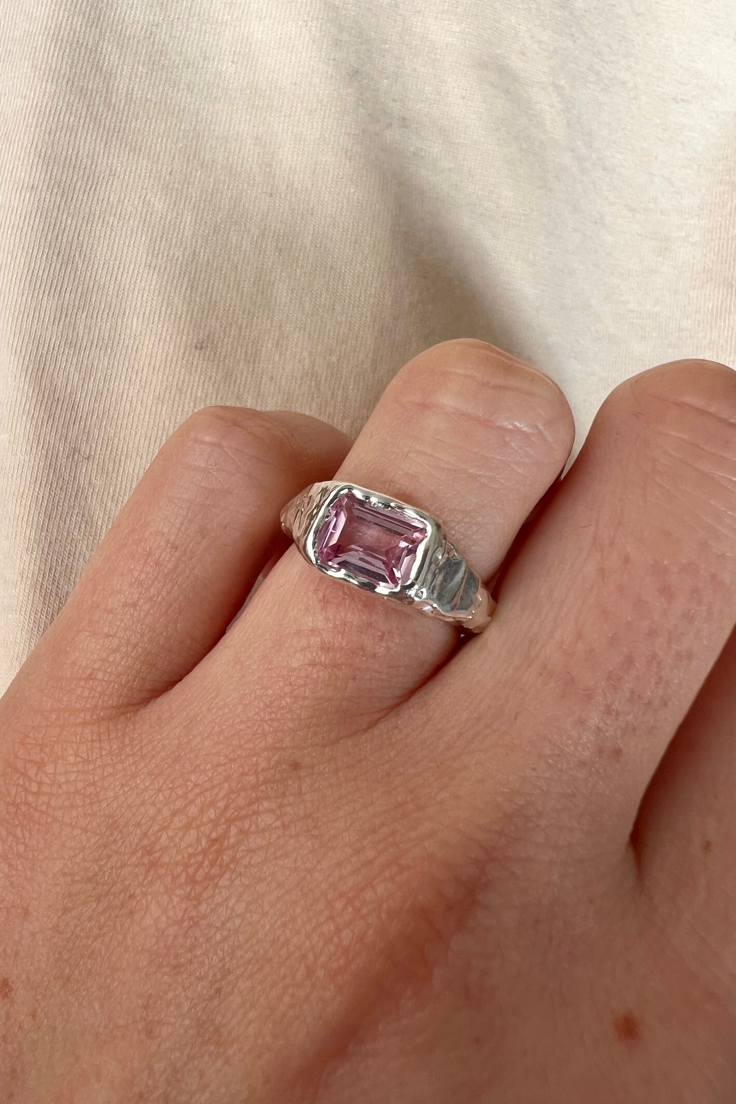 Bague Lava 2 Rose.