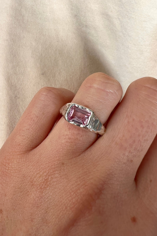 Bague Lava 2 Rose.