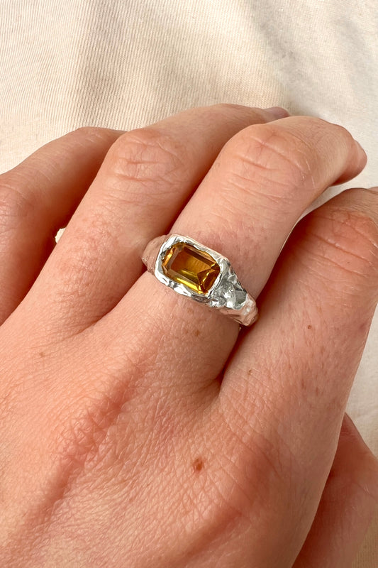 Bague Lava 2 Jaune.