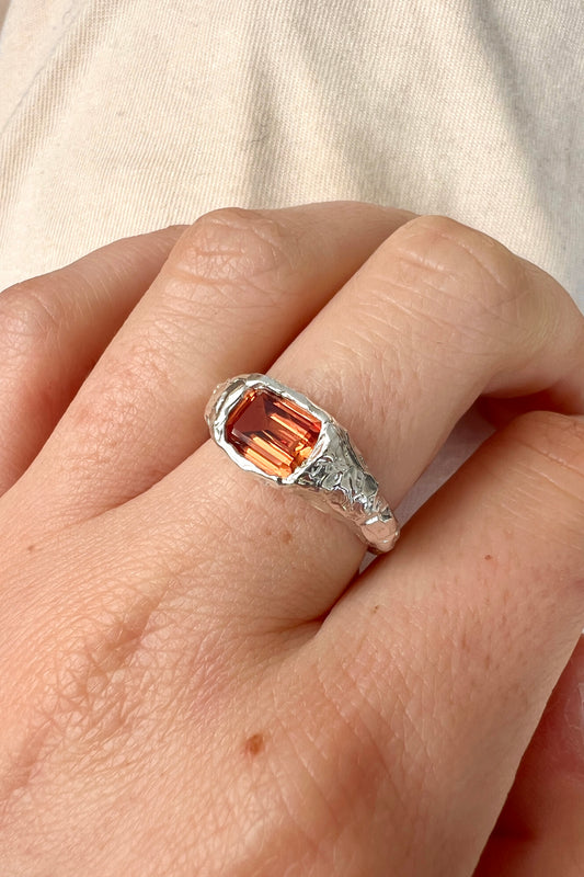 Bague Lava 2 Orange.