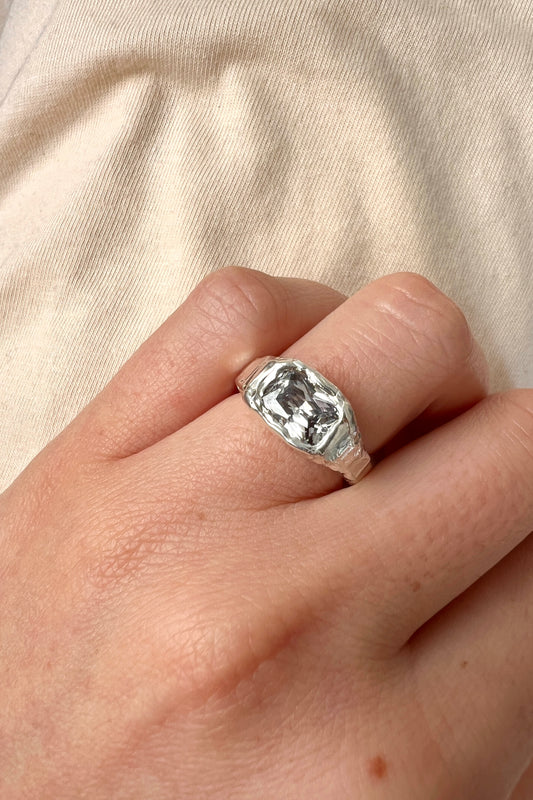 Bague Lava 2 Blanc.
