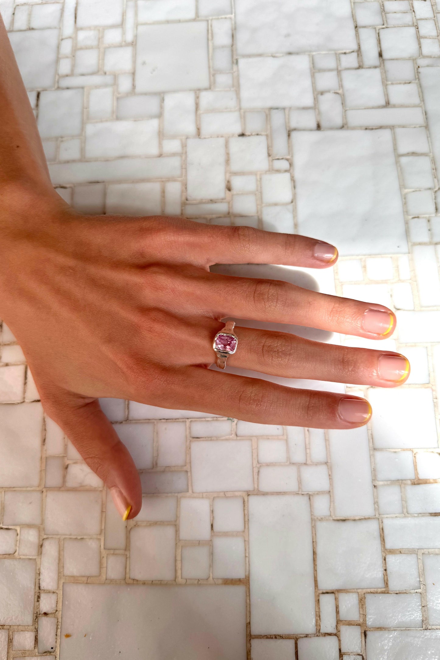Bague Lava 1 Rose.