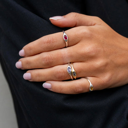 Bague Constellation Rouge