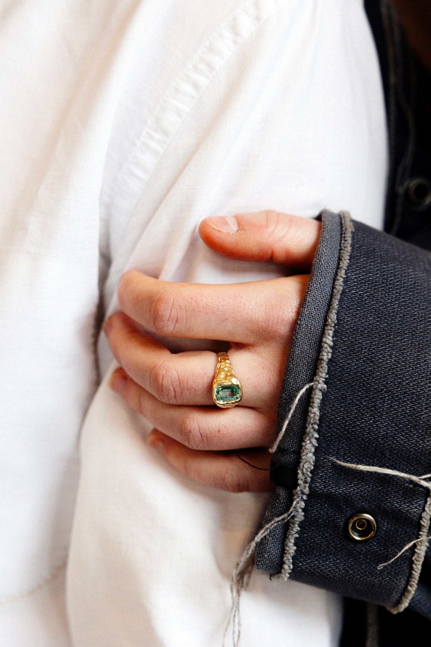 Lava Ring 1 Turquoise Blauw