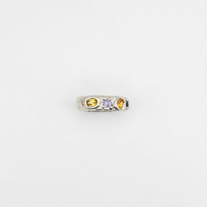 Bague Kaïa 2 Mauve/Orange.