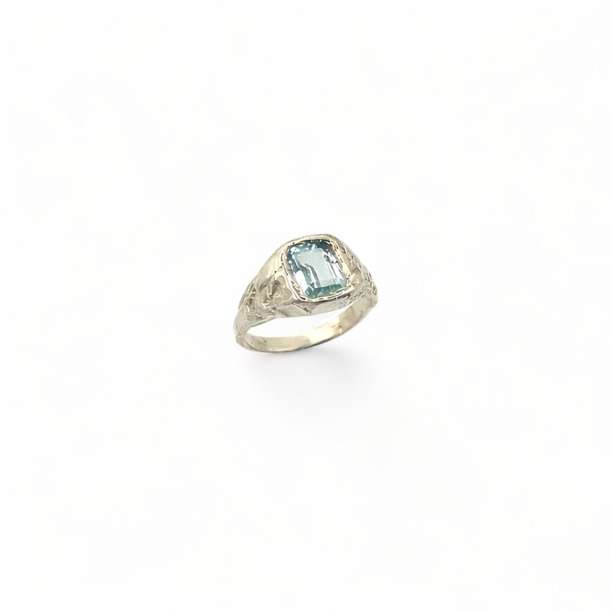 Lava Ring 1 Turquoise Blauw