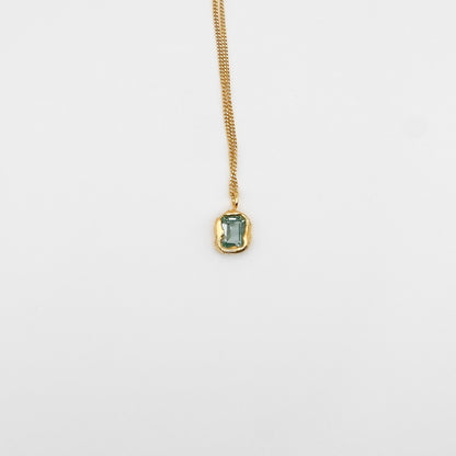 Collier Lava Bleu Turquoise.
