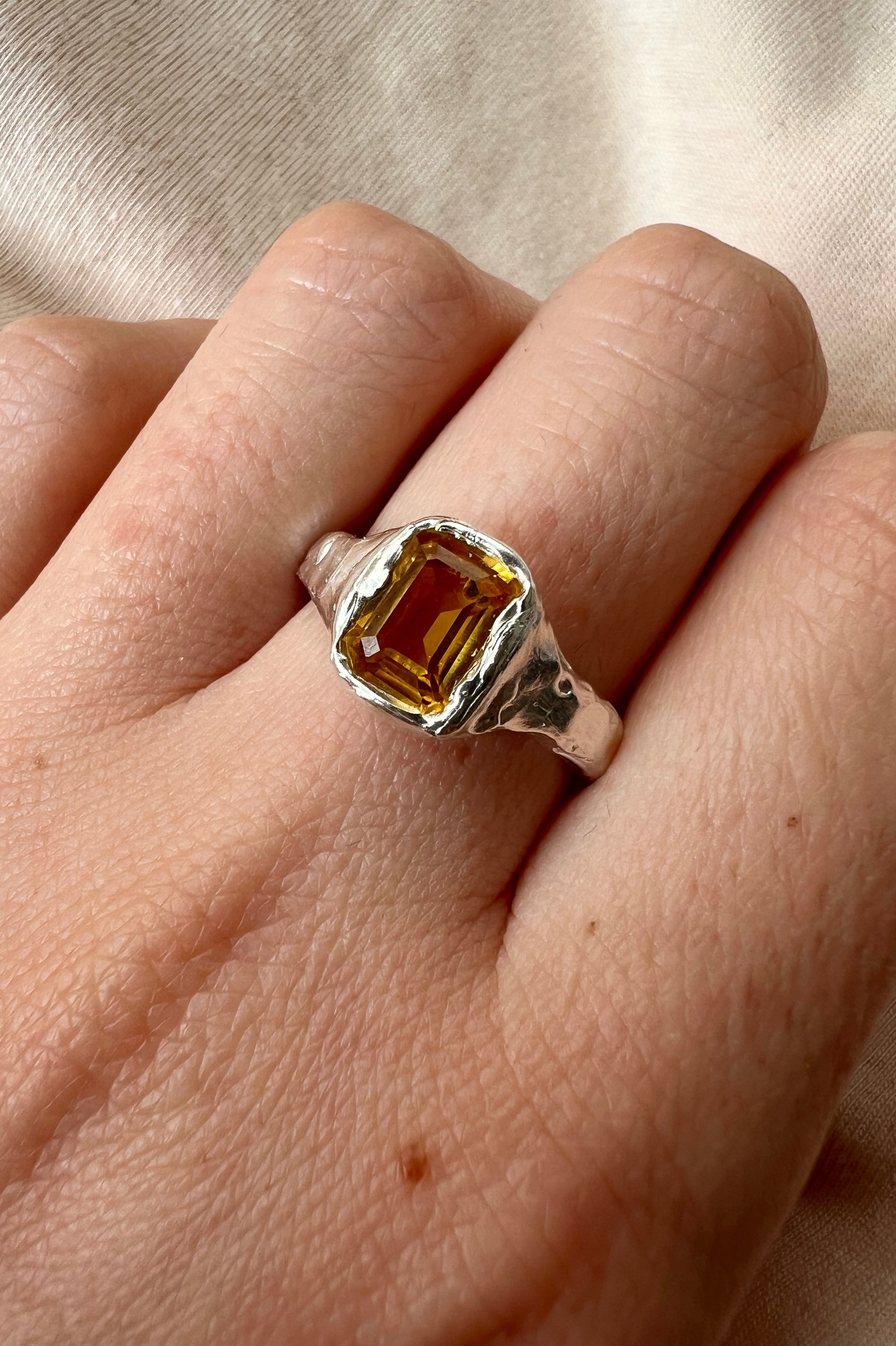 Bague Lava 1 Jaune.