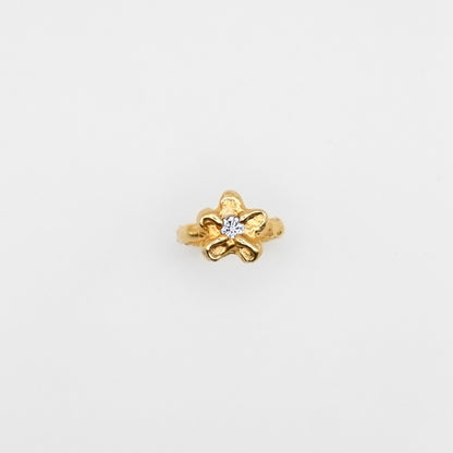 Bague Mini Bloom Mauve Clair.