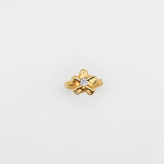 Bague Mini Bloom Mauve Clair.
