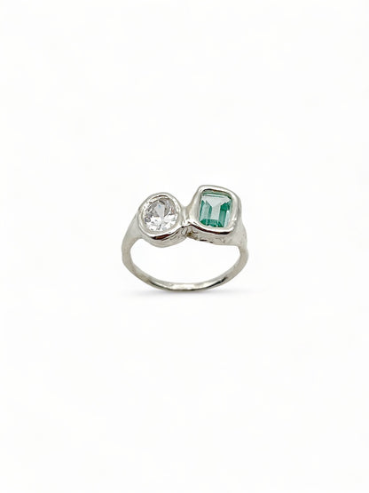 Lava Ring 1 Turquoise Blauw