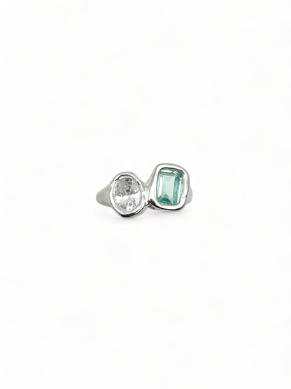 Lava Ring 1 Turquoise Blauw