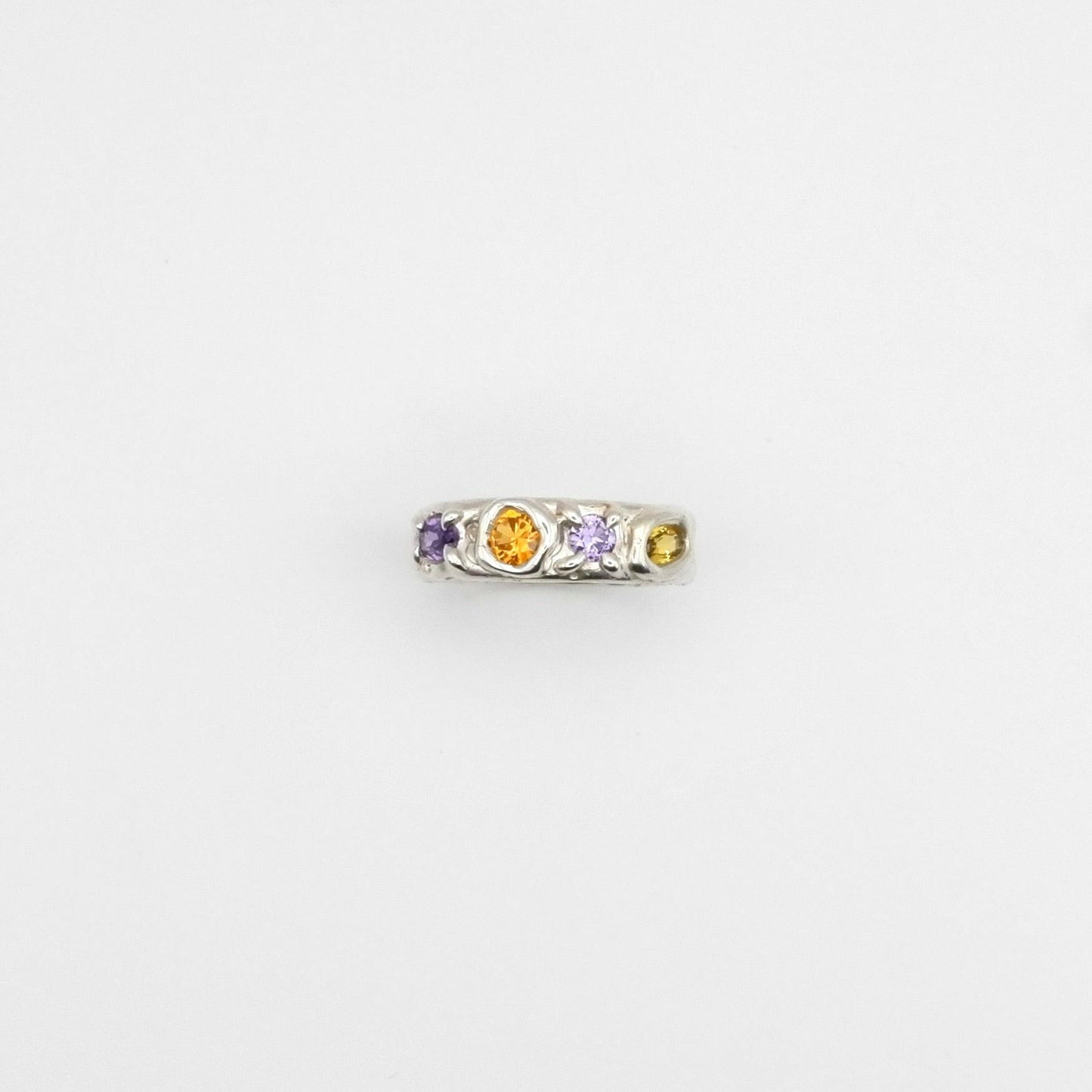 Bague Kaïa 2 Mauve/Orange.