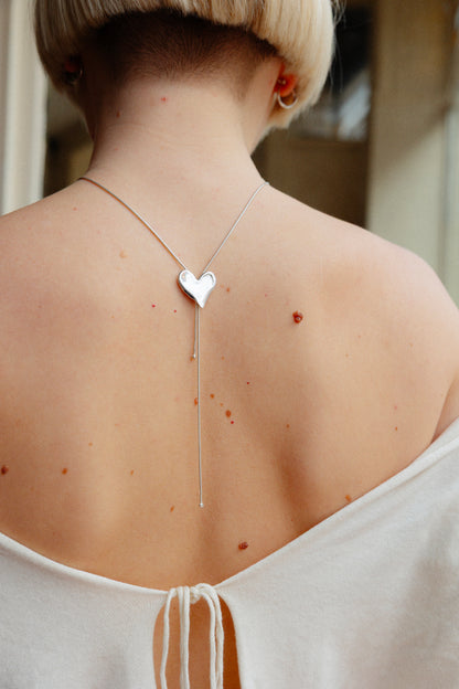 Collier Sliding Heart