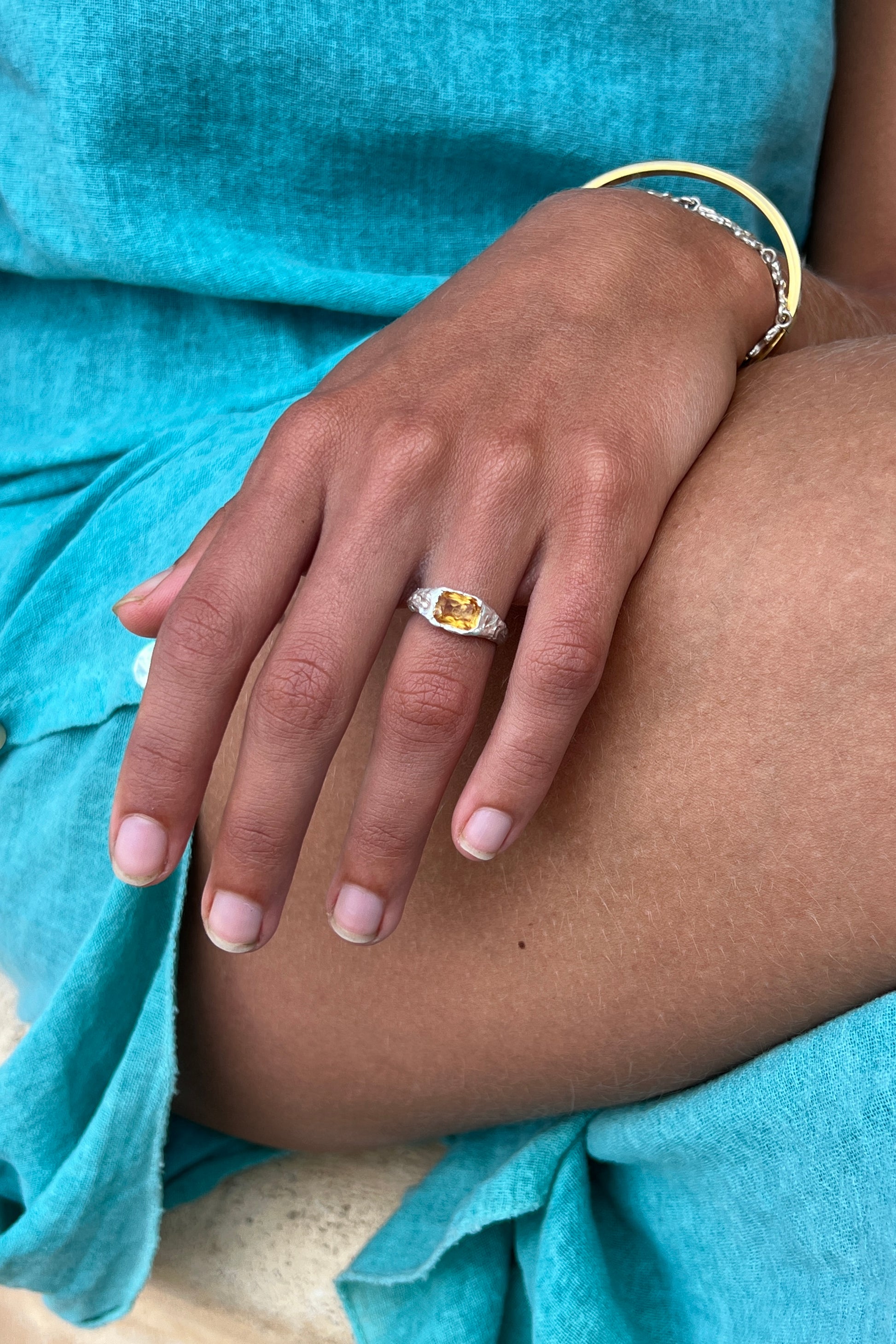 Bague Lava 2 Jaune.