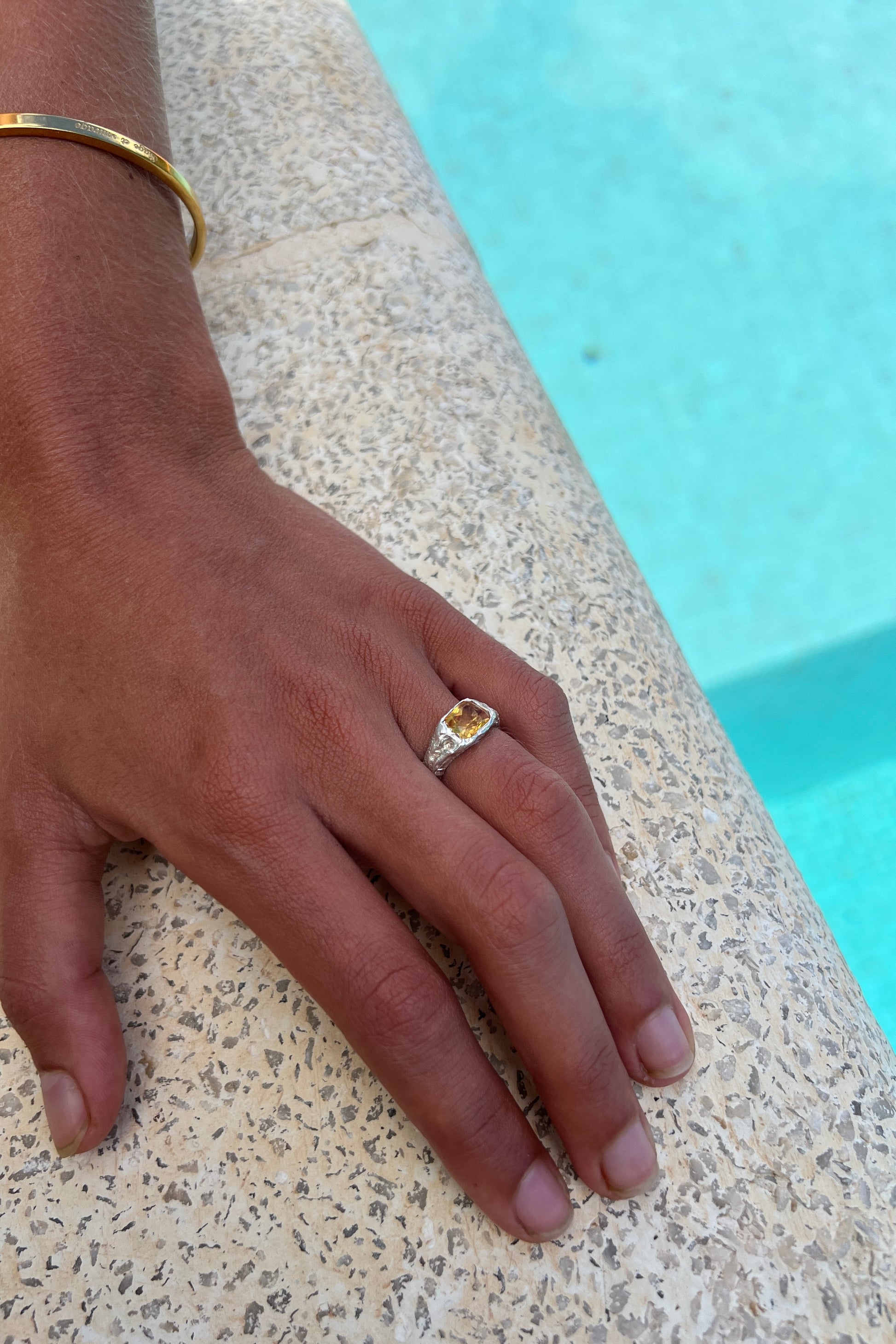 Bague Lava 2 Jaune.