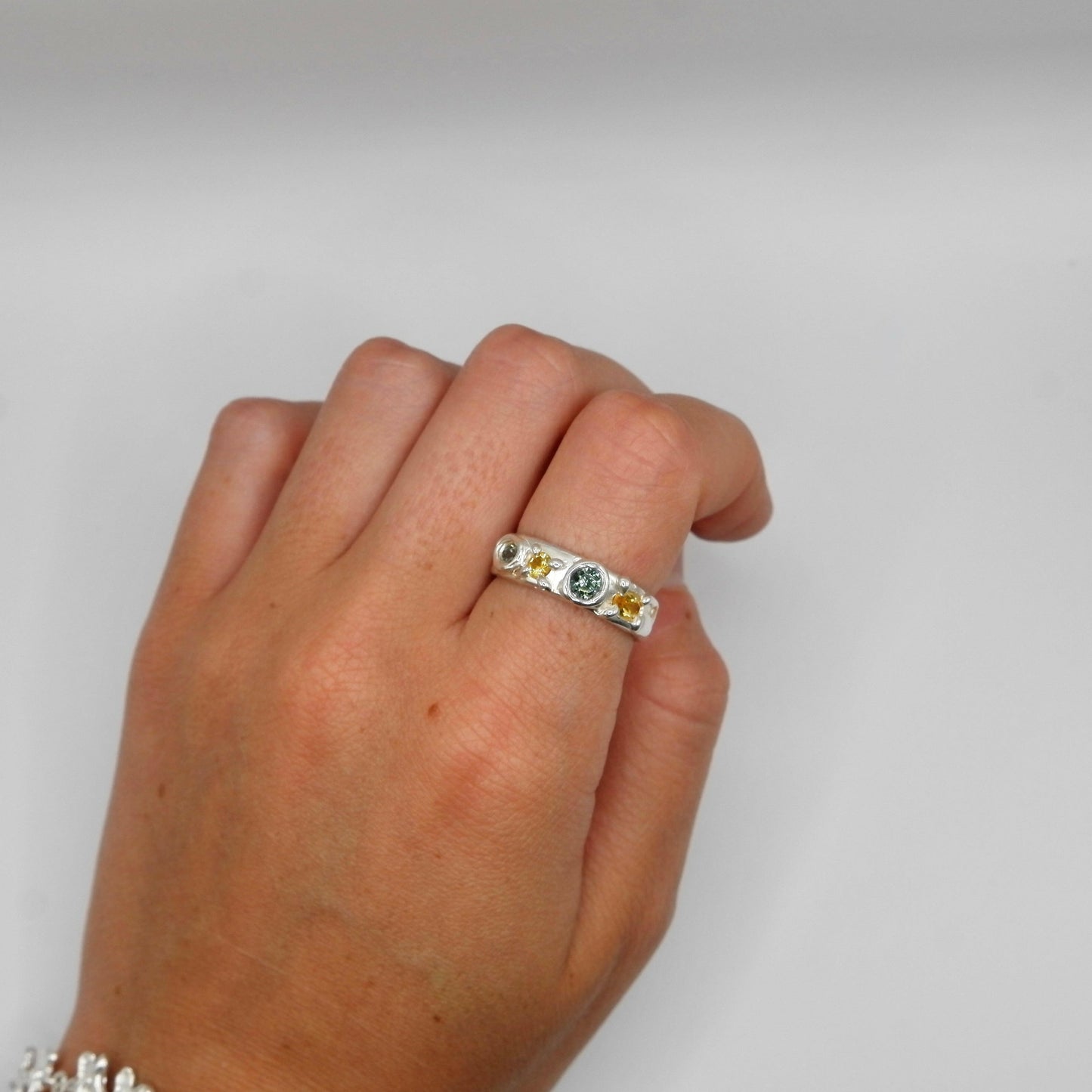 Bague Kaïa 2 Jaune/Vert.