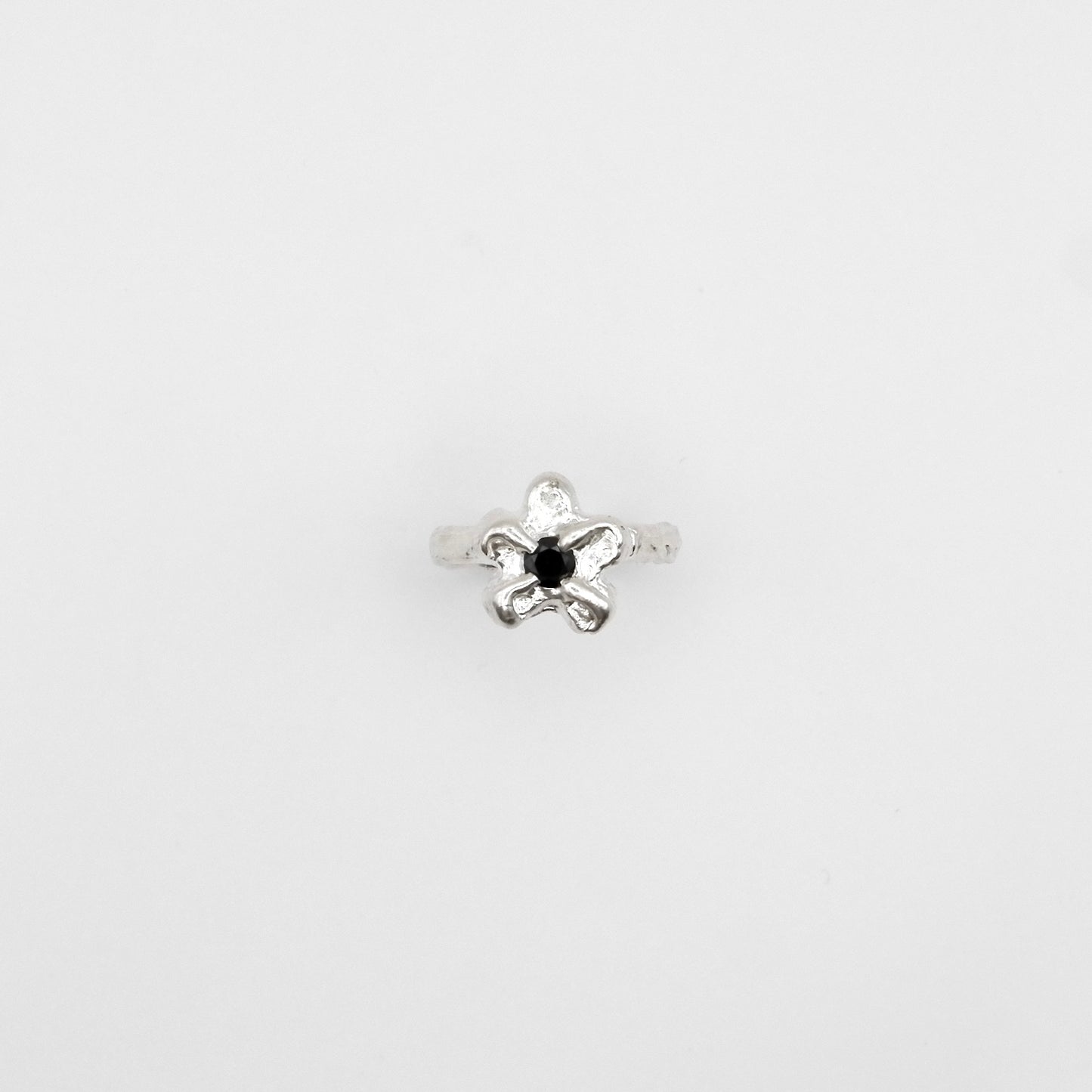 Bague Mini Bloom Noir.