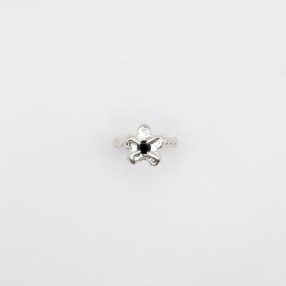 Bague Mini Bloom Noir.