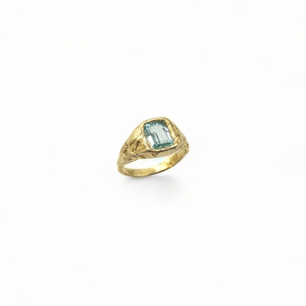 Lava Ring 1 Turquoise Blauw