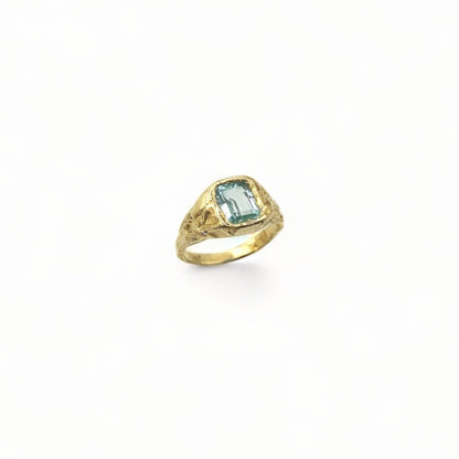 Lava Ring 1 Turquoise Blauw
