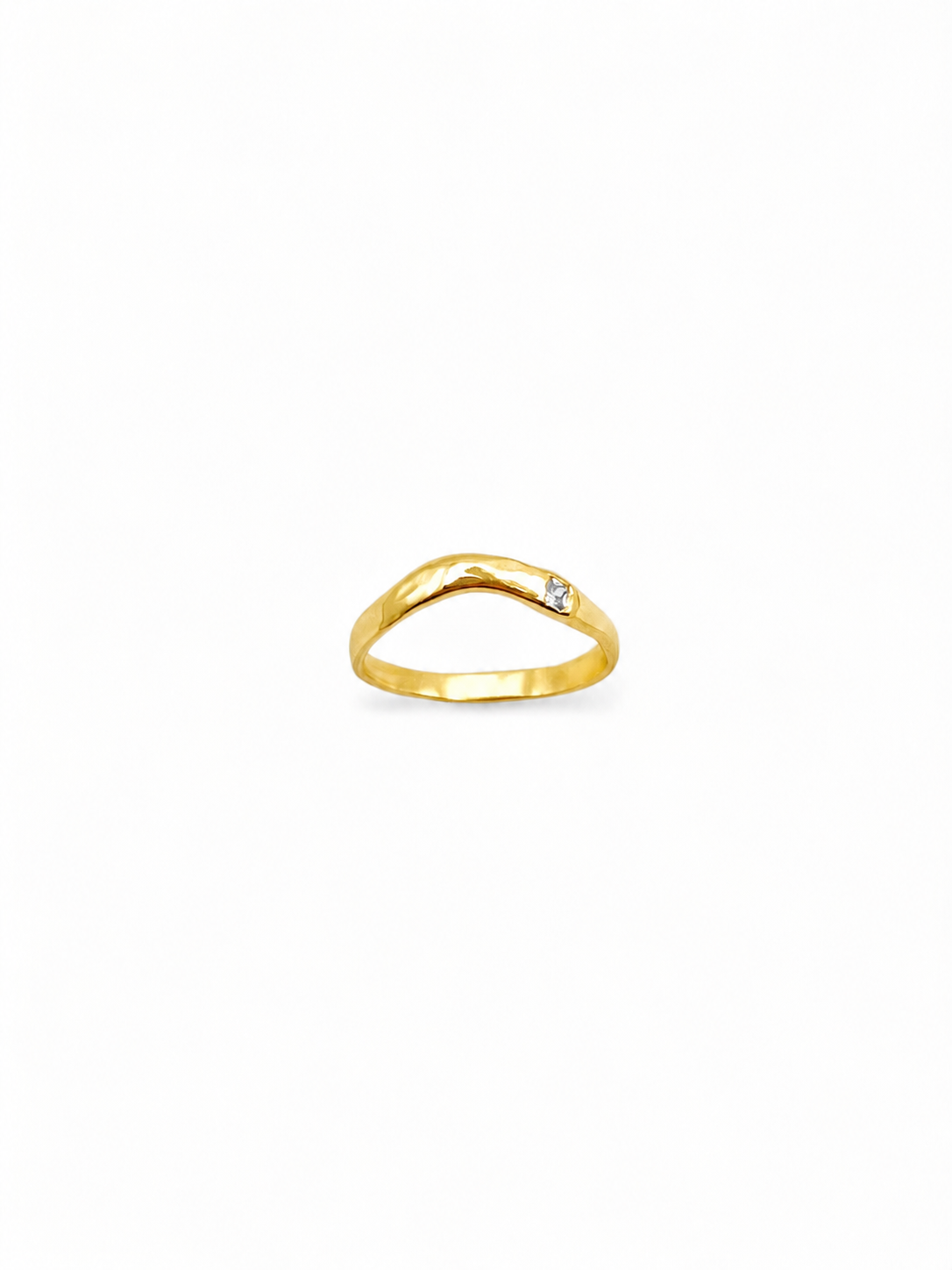 Bague stack plaqué or