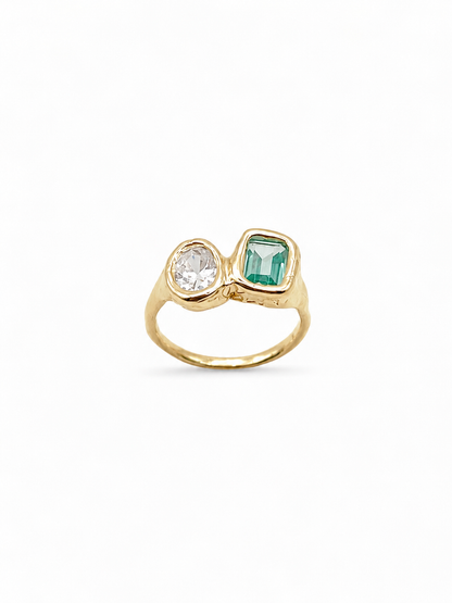 Bague Duo Plaqué or